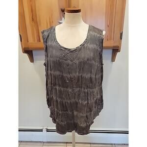Architect Tank Top Green Tie Dye Size 3x